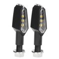 thumbnail image 2 of Luz De Señal De Giro De Motocicleta, 2 Piezas LED De Doble Cara A Prueba De Agua Lámpara Intermitente De Alto Brillo Reemplazo De Carcasa Negra Para Ducati Para Motocicleta, 2 of 7