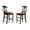 Black, variant on East West Furniture Kenley 11" Wood Counter Stools in Cream/Cherry (Set of 2)