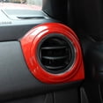thumbnail image 4 of TINKI Car Inner Central Console Air Conditioning Vent Rings Frame Cover Trim Car Accessories，ABS， Fit for Toyota Tacoma 2016 2017 2018 2019 2020 2021 2022, 4 of 14