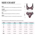 thumbnail image 6 of Daiia Rose Flowers Women's Bikini Set Two Piece Swimsuit High Waisted Bikini Adjustable Straps Bikini Perfect for Beach, Pool, and Summer Vacation-Large, 6 of 9