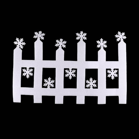 

2pcs blanc de flocon de neige Clôture de Noël Décoration de Noël Ornement mur