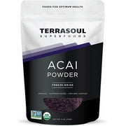 Terrasoul Superfoods Organic Acai Berry Powder, 4 Oz, Freeze-Dried for Freshness, Omega Fats Boost for Smoothie Bowls, and Antioxidant-Packed Superfoods Recipes