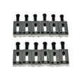 thumbnail image 3 of Dopro - Juego de 6 monturas de acero inoxidable para guitarra (10,5 mm, con tornillos negros para gu, 3 of 5