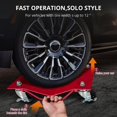 thumbnail image 7 of Car Handling Equipment 4 Piece Set 6000 Lbs Car Mover with Brakes Heavy Vehicle Mover Suitable for Handling Cars, Trucks, Trailers, Motorcycles - Red, 7 of 7