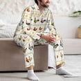 thumbnail image 7 of Lsque Funny Chicken Pattern Long Sleeve Pajama Set for Men - Soft 2-Piece Sleepwear and Loungewear Set with Pockets, Comfy Nightwear-Large, 7 of 7