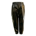 thumbnail image 4 of RMGVDSD Girls Metallic Jogger Pants Shiny Sparkly Stretchy Jogger Pants Loose Straight Leg Trousers Children's Harem Dance Pants Jeans for Tween Clothes For 18 Years, 4 of 5