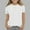 White, variant on Spazoro Kids Girls Shirts Tee, Crew Neck Short Sleeve Solid Color 2025 Casual Loose Tops for Child Girls Black Size 7-8T