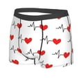 thumbnail image 2 of Kll Heartbeat Symbol Men'S Cotton Boxer Briefs Underwear-X-Large, 2 of 9