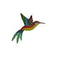 thumbnail image 2 of 4pc 10" Multicolor Metal Hummingbird Yard Décor, 2 of 8