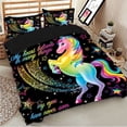 thumbnail image 3 of Juego de cama unicornio arco iris, 3 of 5