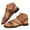 Brown, variant on Womens Strappy Sandals Open Square Toe Slingback Flats Summer Dress Gladiator Sandals