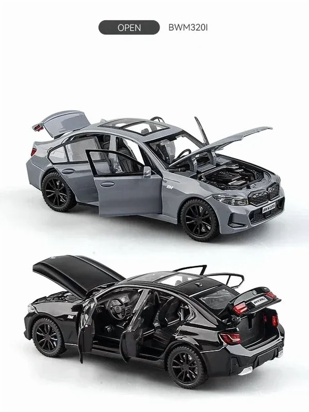 1:32 BMW 320i THE 3 2025 Alloy Model Car Toy Diecasts Casting Sound and Light Car Toys For Children Vehicle
