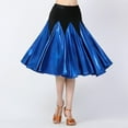 thumbnail image 2 of Falda de baile para mujer, vestido de fiesta para practicar, ropa de baile para actuaciones en el escenario. Azul, 2 of 7