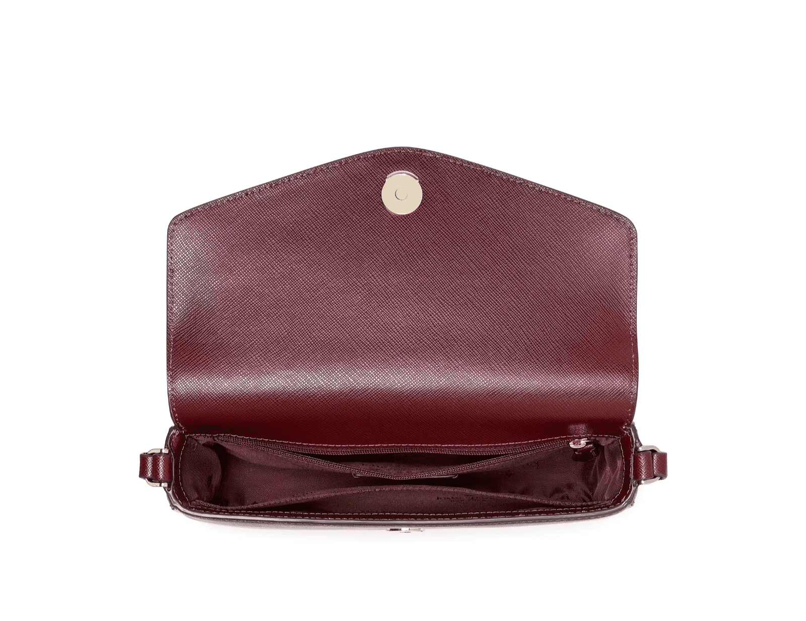 Kate Spade Sadie Envelope Crossbody Bag, Saffiano Leather, Grenache / Deep Berry