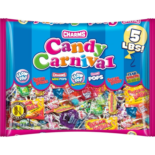 Leger Peave Trouwens Charms Candy Carnival Assorted Bag Candy, 80 oz - Walmart.com