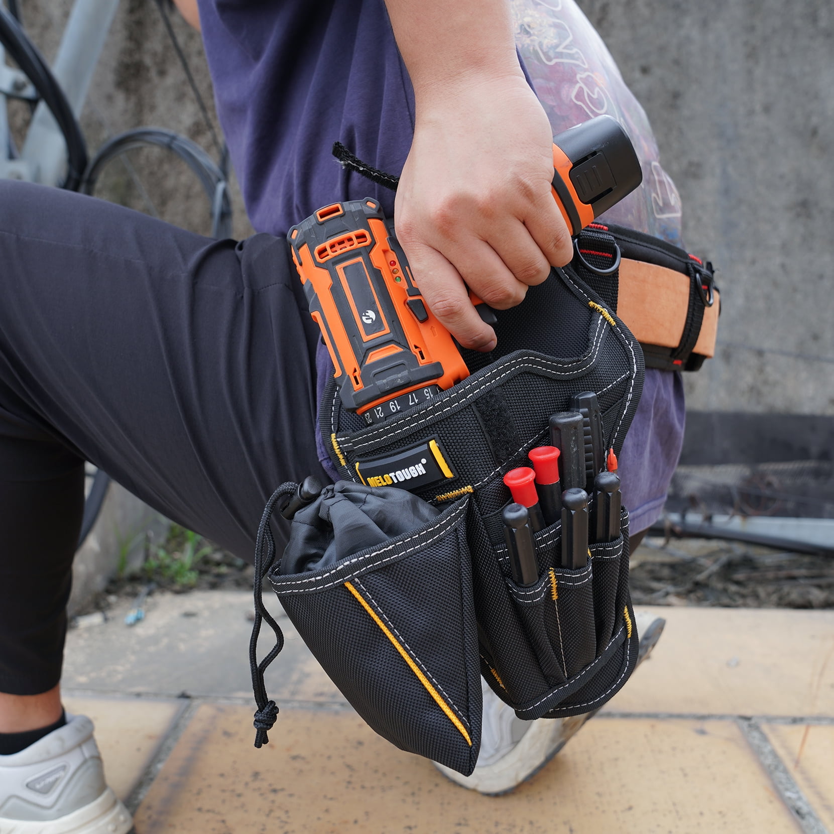 Drill Clip Stainless Steel Drill Holder For Tool Belts (Fits