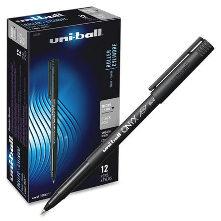 Uni-Ball, SAN60040, Onyx Rollerball Pens, 12 / (Best Rollerball Pen Under 50)