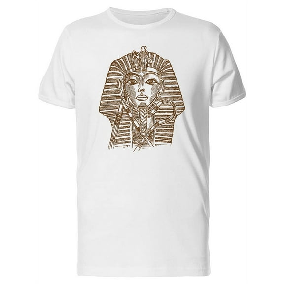 Mask Of Egyptian Pharaoh Sketch T-Shirt Men -Image by Shutterstock, Male Medium