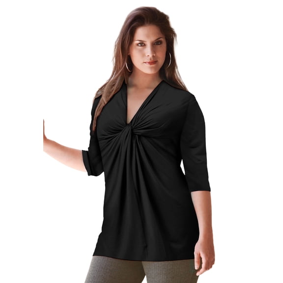 Ellos Women's Twisted Knot-Front Tunic Tunic