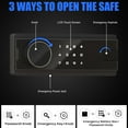 thumbnail image 2 of 10-12 Gun Safe for Shotgun and Pistols, Large Unassembled Gun Safes for Home and Shotgun, Gun Cabinet with Backlit Keypad & Mute Function, Removable Shelves & Adjustable Metal Box, 2 of 6