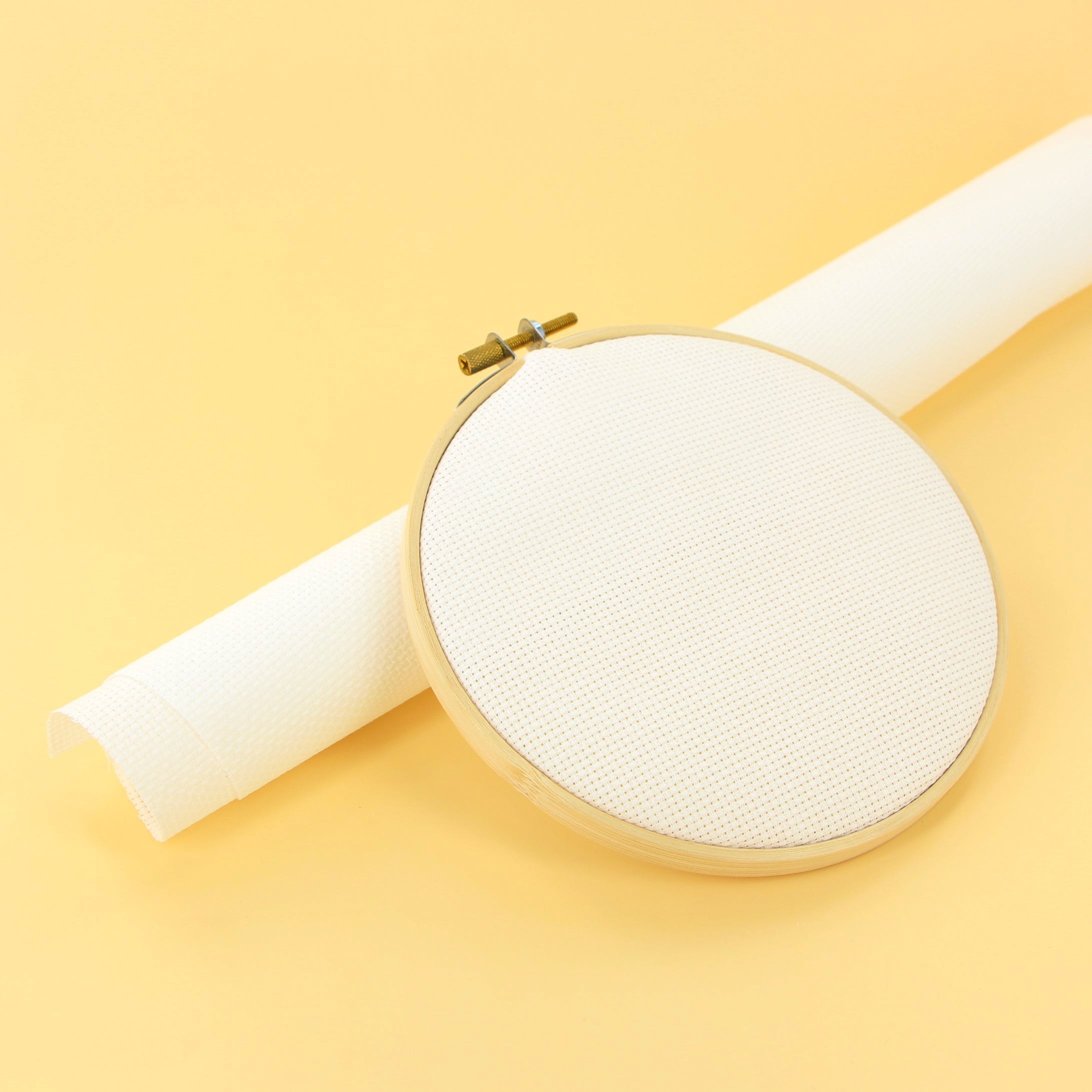 DMC CHARLES CRAFT Cotton Aida 11ct – White, 15" x 18" (38.1 x 45.7cm)