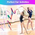thumbnail image 2 of keepw 4pcs/set Sparkling Pink Gymnastics Ribbon Wide Application For Dancing Equipment Dance Ribbons Gift, 2 of 6
