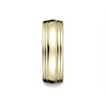 thumbnail image 6 of Benchmark� 7.5mm Comfort-fit High Polished Double Round Edge Carved Design Wedding Band Ring, 6 of 9
