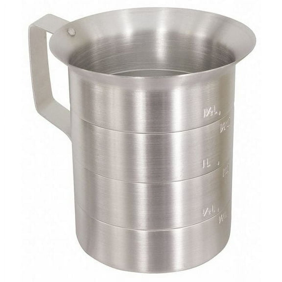 Crestware Measuring Cup,Aluminum,4 qt. Liquid MEA04