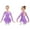 Light Purple, variant on Girls Sequins Figure Ice Skating Dress Hollow Back Mesh Gymnastics Leotard Wrap Skirt Ballet Lyrical Dancewear A Pink 4
