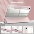 thumbnail image 6 of Fintie Hybrid Slim Case for Samsung Galaxy Tab S10 Lite/ S10 FE/ S9 FE 10.9 Inch/Tab S9 11 Inch with S Pen Holder, Shockproof Cover with Clear Transparent Back Shell, Auto Wake/Sleep, Pink, 6 of 10