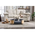 thumbnail image 2 of “Scandinavian Style Elevated Dog Bed - Mid-Size Pet Sofa with Solid Wood Legs, Bent Wood Back & Cozy Velvet Cushion (Light Grey)”, 2 of 8