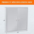 thumbnail image 2 of Qinaqin 24-Inch by Stainless Steel Outdoor Kitchen Flush-Mount BBQ Access Puerta para Kitchens Islands etc, 2 of 5
