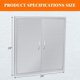 thumbnail image 4 of 24-pulgada by 24-pulgada stainless steel outdoor kitchen flush-mount bbq access door para outdoor kitchens, bbq islands, etcétera., 4 of 5