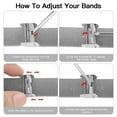thumbnail image 4 of SOLOLUP Metal Bands Compatible with Fitbit Versa/Versa Lite SE/Versa 2 Band for Women Men, Adjustable Stainless Steel Replacement Wristbands for Fitbit Versa Smart Watch, 4 of 12