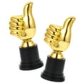 thumbnail image 3 of SILENRADAWN Birthday Party Thumb Trophy Golden Plastic 2Pcs, 3 of 8