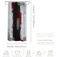 thumbnail image 5 of Grey Modern Modern Art Decor Shower Curtain,Red Art Plaid Bathroom Decor Polyester Fiber Plastic Rings Quick-Drying Waterproof for Bathtubs/Bathroom, 72x36 inches, 5 of 6