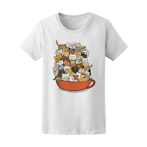 Soup Of Kitty Cats T-Shirt Women -Image by Shutterstock, Female x-Large