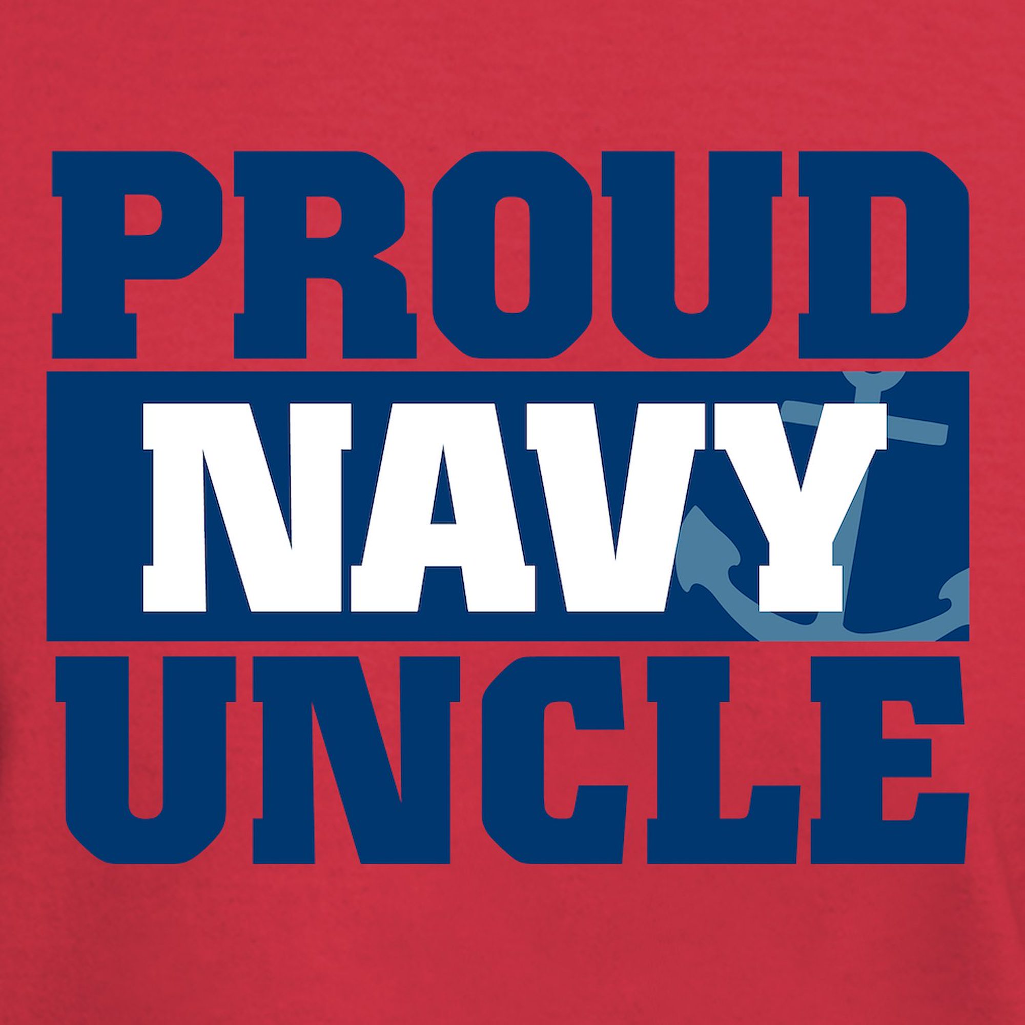 CafePress - US Navy Proud Navy Uncle Dark T Shirt - 100% Cotton T-Shirt - image 3 of 4