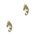 thumbnail image 2 of Ruiboury Animal Tête Clé Crochet Construction Robuste et Durable Ajoute une Touche de Fantaisie golden (Cheval) 2Set, 2 of 6
