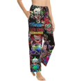 thumbnail image 2 of Killer Klowns From Outer Space Women's Pajama Pants, Comfy All Over Print Lounge Pants Casual Sleepwear with Pockets & Drawstring, 2 of 8