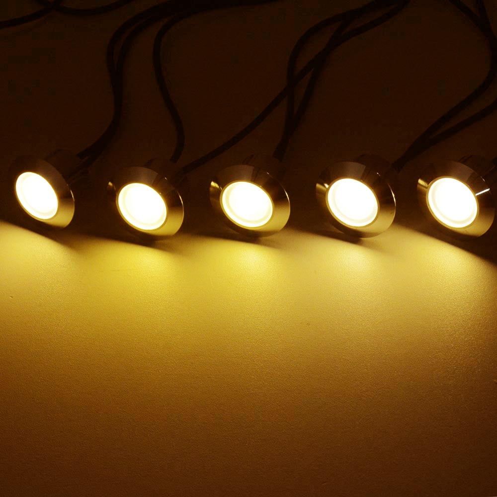 Yescom Led Deck Stair Light Waterproof Outdoor Garden Yard Pathway Pool Landscape Decor Lamp