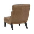 thumbnail image 4 of Sunpan Ellison 17" Modern Leather Lounge Chair in Dark Brown, 4 of 7