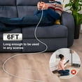 thumbnail image 3 of Apple MFi Certified USB-C to Lightning Cable, 6FT Electronic Cable with High Speed Data Transfer, Fast Charging, OTG Cord, 3 of 8