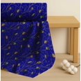 thumbnail image 4 of Soimoi Blue Cotton Cambric Fabric Leaves & Flowerpecker Bird Print Fabric by the Yard 42 Inch Wide, 4 of 7