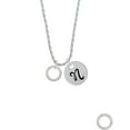 thumbnail image 2 of Delight Jewelry Silvertone Keep Her Safe Infinity Ring Silvertone Script Initial Disc - N - Charm Necklace, 20"+3", 2 of 4