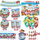 thumbnail image 4 of Juego de vajilla desechable de dibujos animados JJ Melon para fiesta de cumpleaños, Juego de vasos, platos, Pancarta, globos para Baby Shower, regalos para niños, 4 of 5