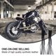 thumbnail image 3 of 1 par de manetas de freno de motocicleta con flecos y borlas para manillar de 22/25 mm, 3 of 5
