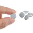 thumbnail image 4 of Uxcell 10pcs 18L Fabric Cloth Covered Button 11.5mm Metal Shank Round Sewing Buttons for Suits Dress Blouses, Light Blue, 4 of 5