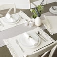thumbnail image 2 of Design Imports Set de Set de Table à Franges Naturel Lot de 6, 2 of 2