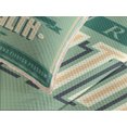 thumbnail image 4 of Ambesonne Fitness Quilted Bedspread Set 3 Pcs, Vintage Inspirational, King Size, Pale Orange Pale Green, 4 of 5